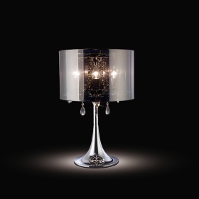 Trace Crystal Table Lamps Diyas Shaded Table Lamps